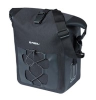 Sakwa pojedyncza BASIL NAVIGATOR STORM SINGLE PANNIER BAG MIK SIDE M 12-15 L, MIK System (ready to go) wodoodporna black