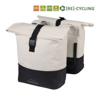 Sakwa podwójna BASIL COVE DOUBLE PANNIER BAG 28-32L, Universal Bridge System, off-white/black